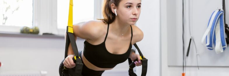 TRX Workout in Hotel Room