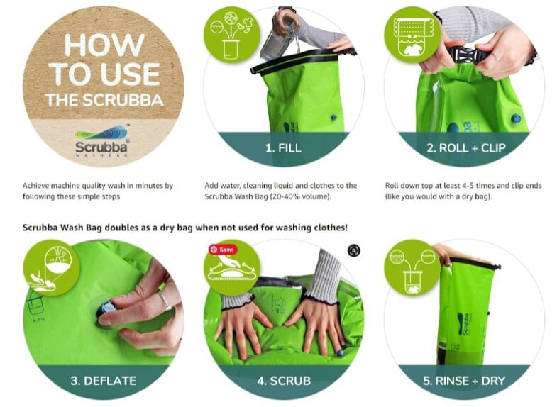 The Scrubba- Portable Washing Bag | Boundary Waters Catalog